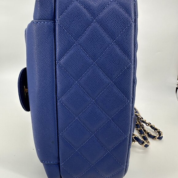 Chanel Caviar Quilted Large CC Day Backpack Blue main image 15